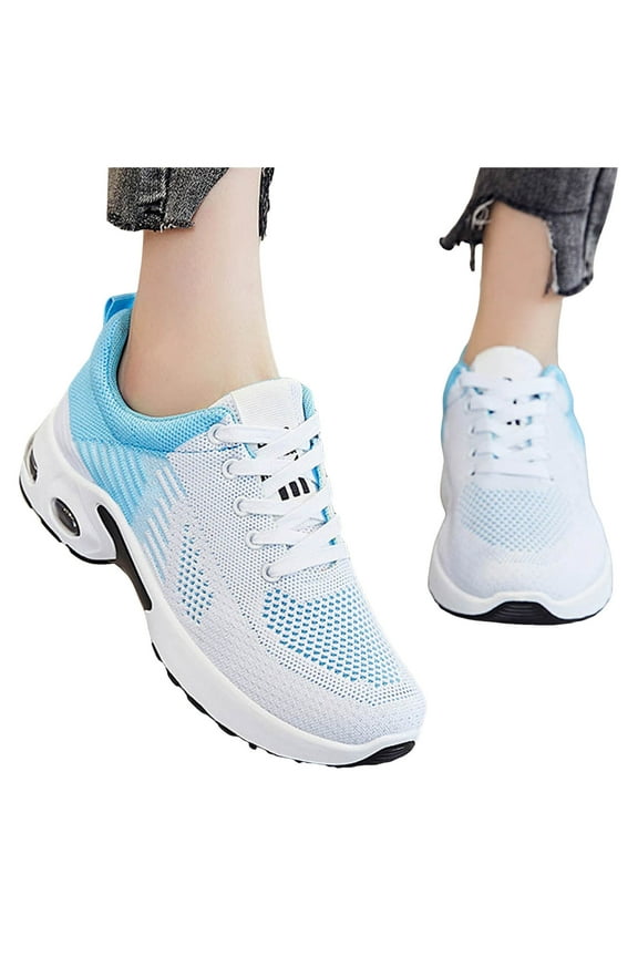 Women's Sneakers Trail Running Walking Shoes Mesh Breathable Tennis Shoes with Arch Support