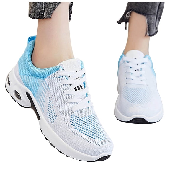 Dakaela Women's Sneakers Trail Running Walking Shoes Mesh Breathable Tennis Shoes with Arch Support