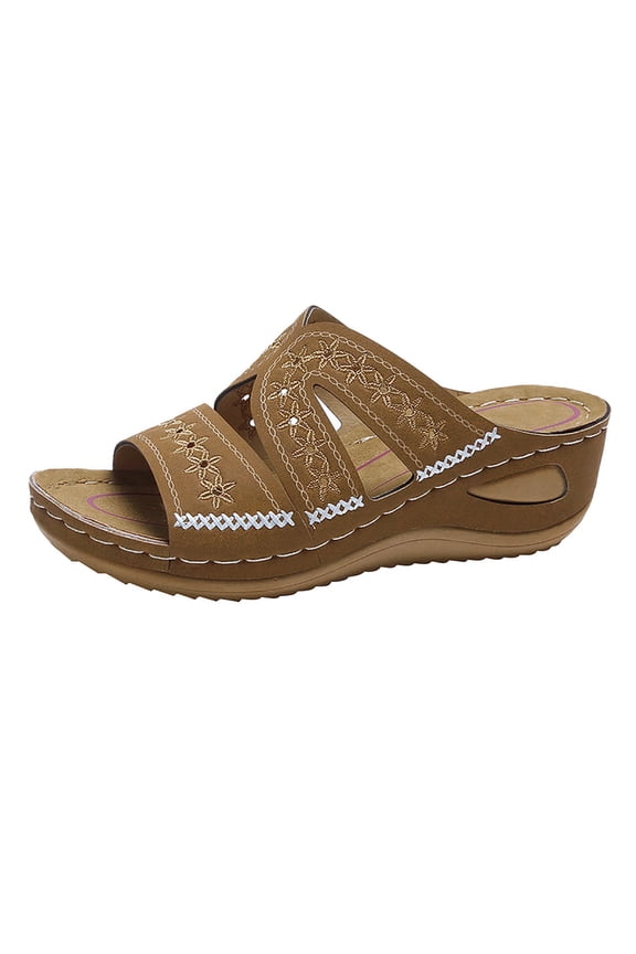 Women's Summer Sandals Orthopedic Wedge Platform Slides Office Espadrilles Arch Support Slippers