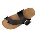thumbnail image 1 of Dakaela Women's Thong Slide Sandals Cork Footbed Open Toe Slip on Slippers Comfort Flip Flops Shoes, 1 of 6