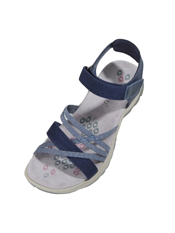 Women's Walking Sandals Arch Support Strappy Slides Orthopedic Recovery Sport Hiking Shoes