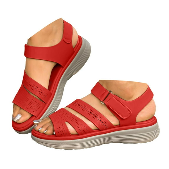 Dakaela Women's Walking Sandals Wide Width Soft Cushion Orthotic Athletic Summer Beach Dressy Shoes