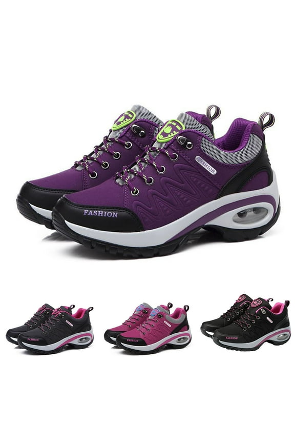 Women's Waterproof Hiking Boots Outdoor Trekking Camping Shoes Arch Support Cushion Sneakers