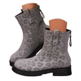 thumbnail image 1 of Dakaela Womens Chelsea Boots Low Heel Ankle Short Booties Elastic Slip on Combat Dress Boot with Zipper, 1 of 8