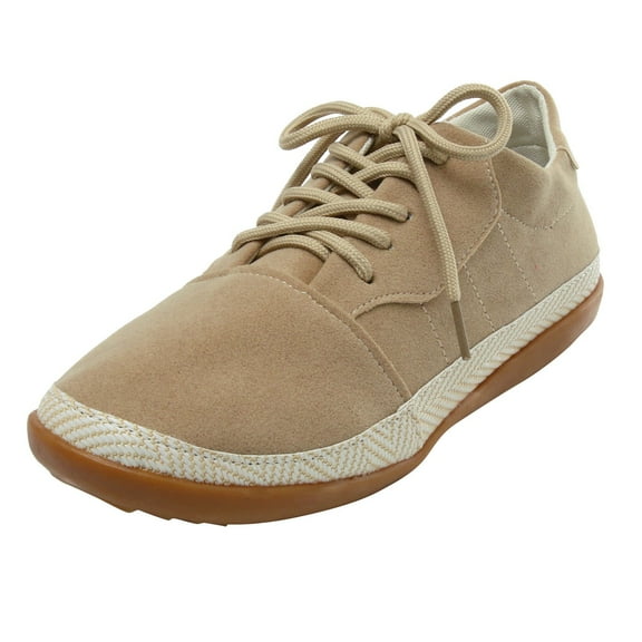 Dakaela Womens Fashion Sneakers 2025 Suede Lace up Casual Running Shoes Non Slip Work Walking Flats