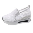 thumbnail image 1 of Dakaela Womens Fashion Sneakers Platform Slip on Walking Shoes Mesh Low Top Ladies Casual Flats, 1 of 5