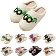 thumbnail image 1 of Dakaela Womens Mens Slippers Cute Plush Fluffy Halloween House Shoes Indoor Outdoor Winter Home Slides, 1 of 5