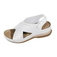 thumbnail image 1 of Dakaela Womens Orthopedic Sandals Ladies Recovery Sport Platform Shoes Arch Support Wedge Sandal, 1 of 5