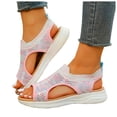 thumbnail image 1 of Dakaela Womens Orthopedic Walking Sandals Arch Support Ladies Walking Sport Athletic Sandal Open Toe Slip on Plantar Fasciitis Casual Shoes Pink 9.5, 1 of 9
