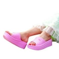 thumbnail image 1 of Dakaela Womens Platform Cloud Slide Sandals Cute Orthopedic Outdoor Slippers Thick Sole Shower Shoes, 1 of 5