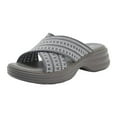 thumbnail image 1 of Dakaela Womens Platform Slide Sandals Non Slip Summer Walking Shoes Soft Beach Casual Slippers, 1 of 7