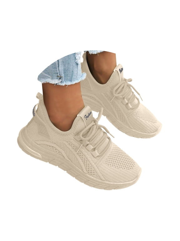 Womens Running Shoes Slip on Walking Tennis Sneakers Breathable Casual Mesh Workout Sports Shoes