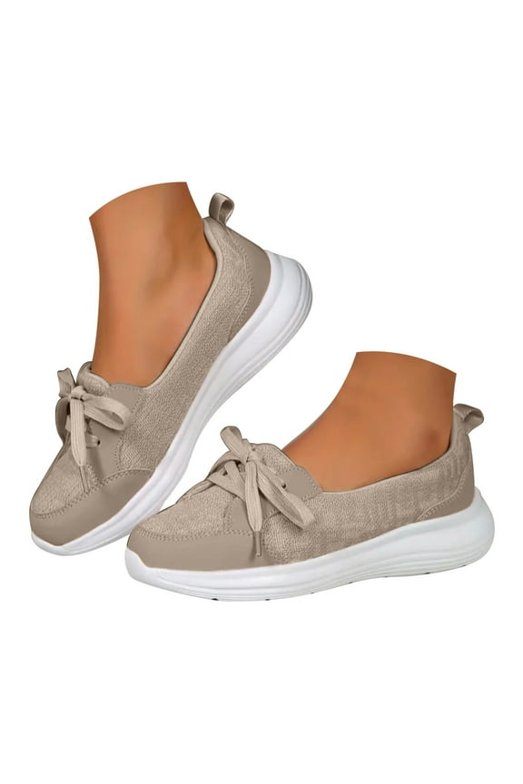 Womens Slip on Casual Shoes Memory Foam Running Tennis Sneakers Orthopedic Walking Flats