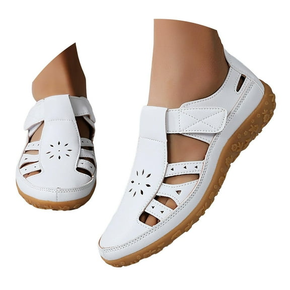 Dakaela Womens Slip on Shoes Leather Non Slip Flats Casual Dressy Loafers Summer Walking Shoes