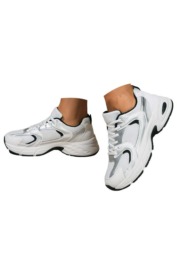 Womens Sneakers Air Cushion Running Shoes Lightweight Mesh Work Casual Tennis Walking Shoes