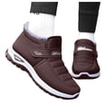thumbnail image 1 of Dakaela Womens Winter Snow Boots Waterproof Insulated Warm Ankle Booties Orthopedic Arch Support Slip on Walking Sneakers Shoes Coffee 7, 1 of 5