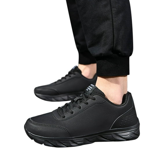 Dakaela Work Shoes for Men Steel Toe Non Slip Fashion Sneakers Waterproof Walking Running Shoe Black 12