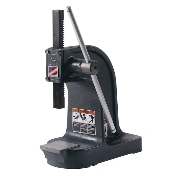 Dake D-901002 Model Y 1-1/2 Ton Platen Type Single Lever Arbor Press