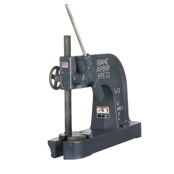 Dake D-902003 Model 1-1/2C 3-Ton Deep Throat Ratchet Lever Arbor Press