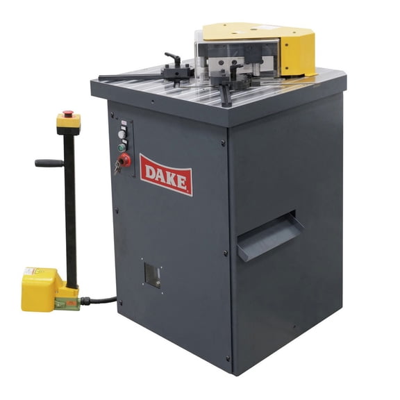 Dake D-960400 Model DLN-6200 220V 4 HP 3-Phase 4-Gauge Mild Steel Cutting Capacity Hydraulic Sheet Metal Notchers