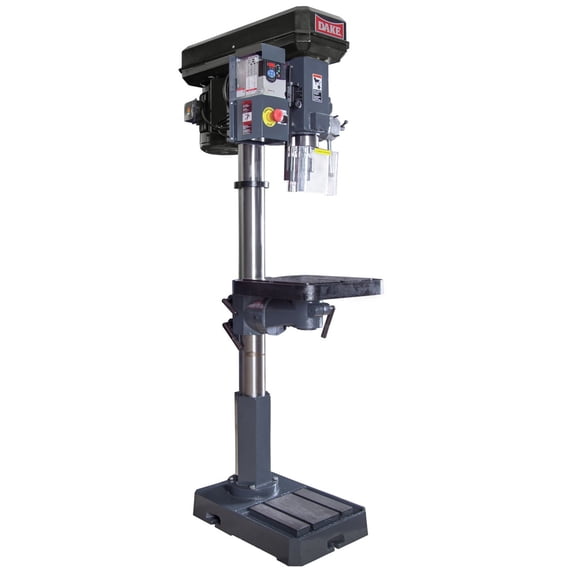 Dake D-977701V Model SB-250V 110V 1-Phase Auto Feed Variable Speed 1 in. Drill Capacity Floor Model Drill Press