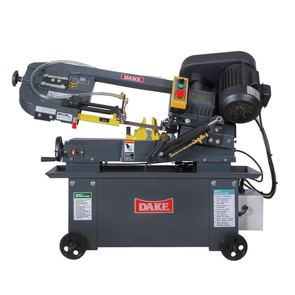 Dake D-983100 Model SE712 110V 1-Phase 7 in. Rounds 7 in. x12 in. Flats Standard Duty Horizontal Bandsaw