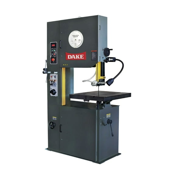 Dake D-987031 220V 3-Phase 26 in. Throat Manual Feed Table Vertical Bandsaw