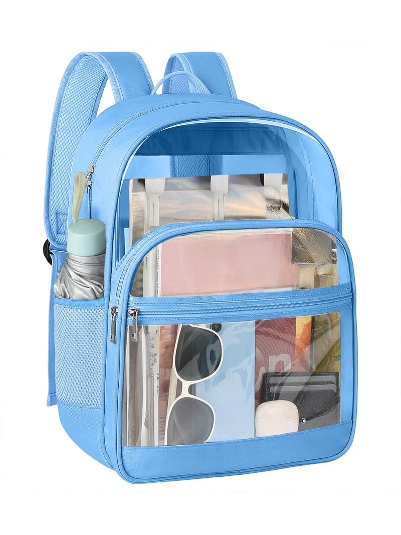 Dakimoe Clear Backpack -Large Capacity Sky Blue Transparent  display picture 3