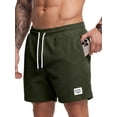 thumbnail image 1 of DAKIMOE Mens Shorts Corduroy Casual Elastic Waist Drawstring Summer Shorts Men with Pockets Lightweight Breathable Workout Shorts for Beach S to 2XL, 1 of 12