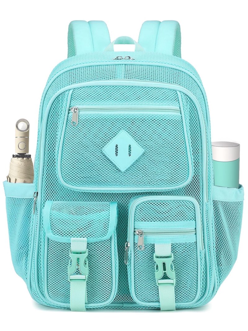 Dakimoe Mesh Backpack School Backpacks Large Capacity See  display picture 2