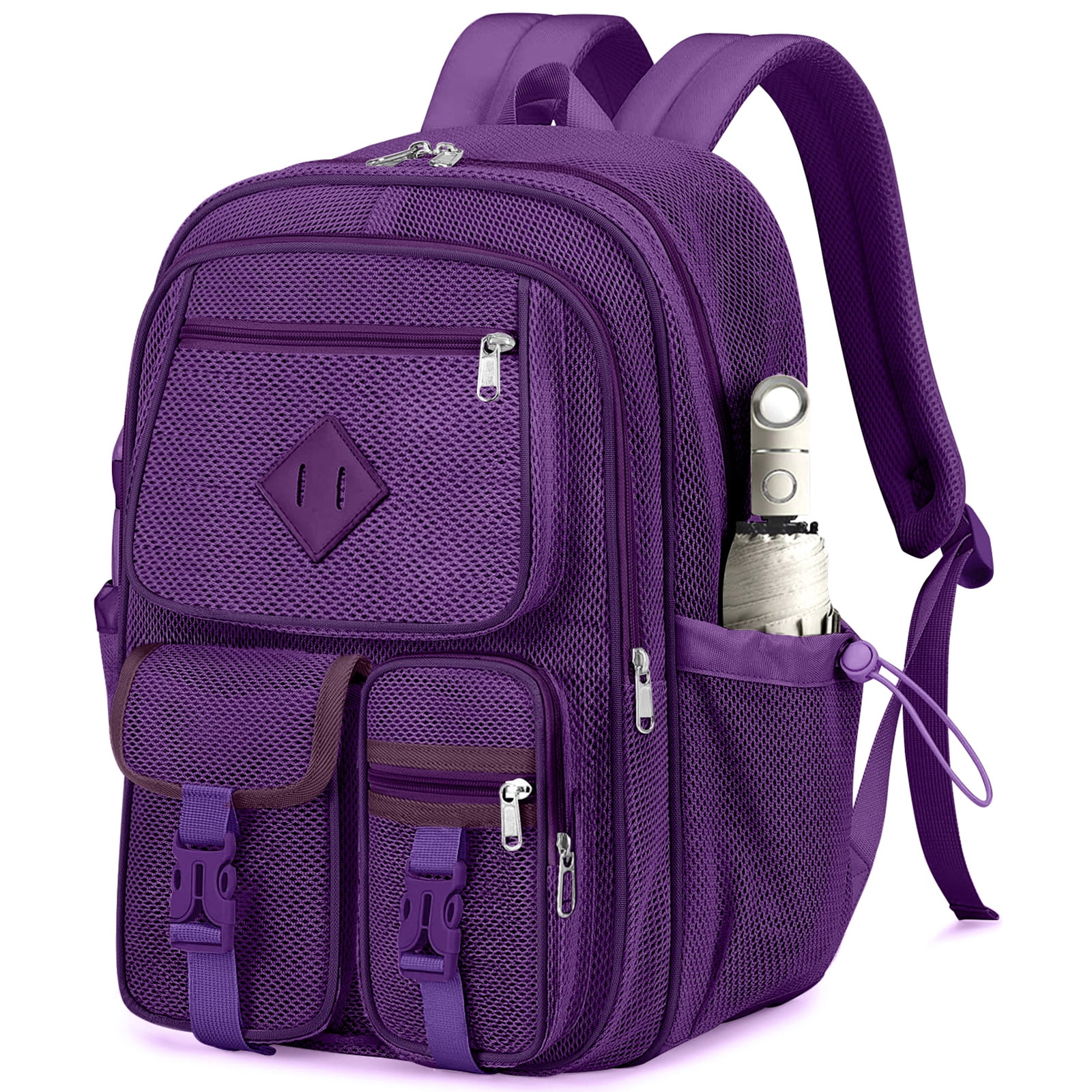 Dakimoe Mesh Backpack School Backpacks Large Capacity See Through