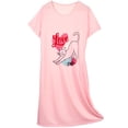 thumbnail image 1 of DAKIMOE Cotton Nightgowns for Women Soft Cotton Short Sleeve Night Shirts Womens Print Sleep Shirts Loose Comfy Pajamas Sleepwear, 1 of 7
