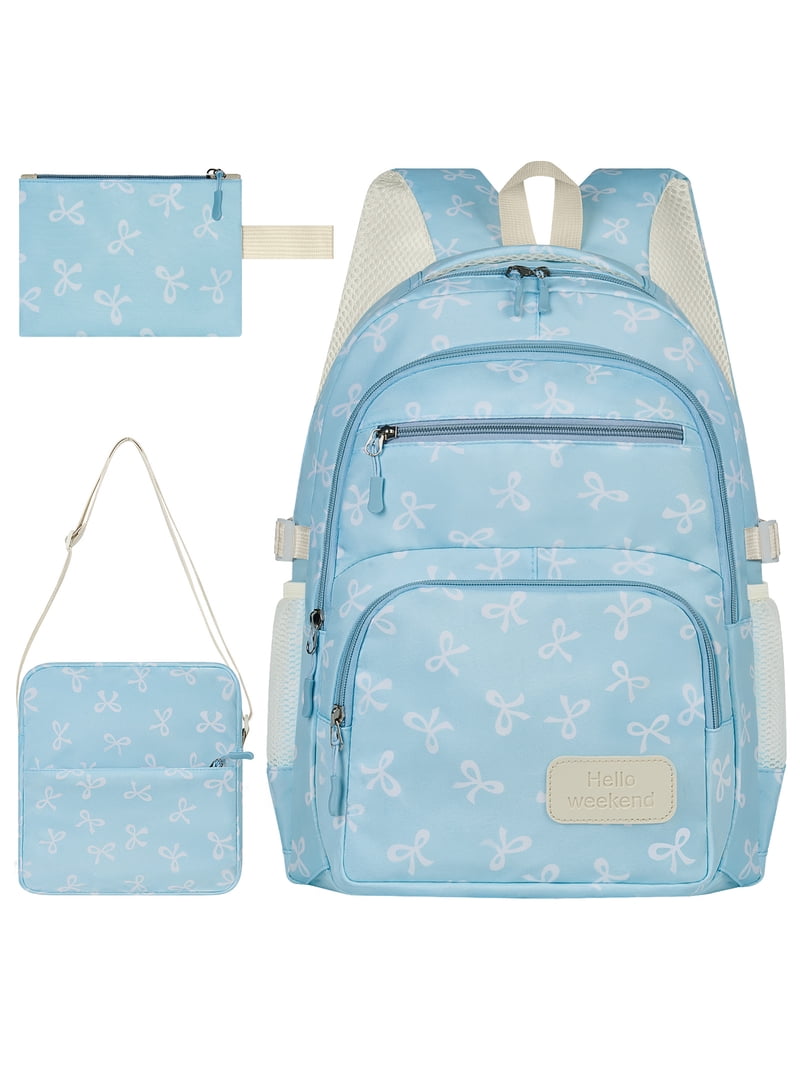 Dakimoe School Backpack Set with Cute Bow, Lightweight  display picture 3