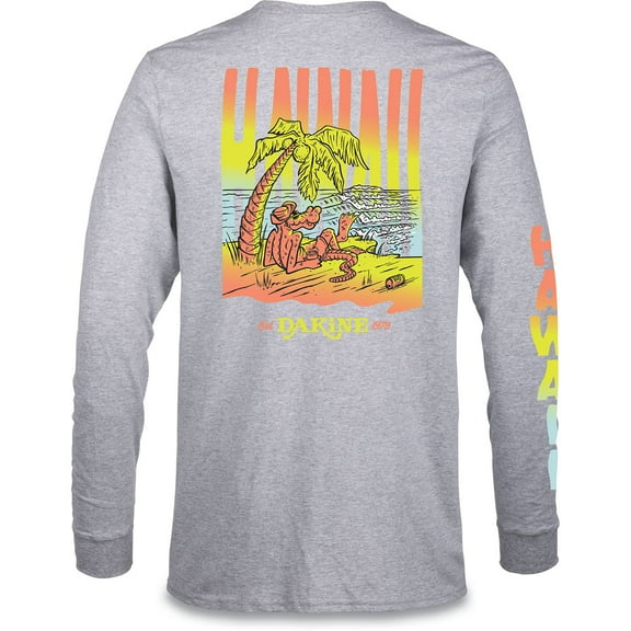 Dakine Men's Later Gator Long Sleeve T-Shirt (Gray Heather, Small)