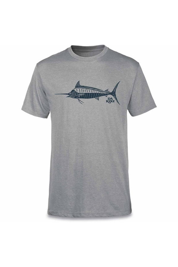 Mens Marlin Graphic T-Shirt (Grey Heather, Small)