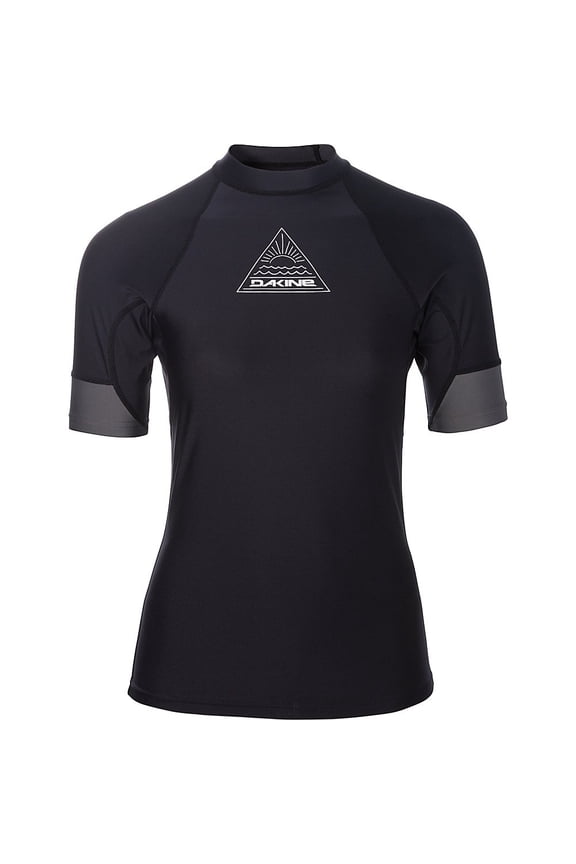 Women's Flow Snug Fit Short Sleeve Rashguard (Black, Large)
