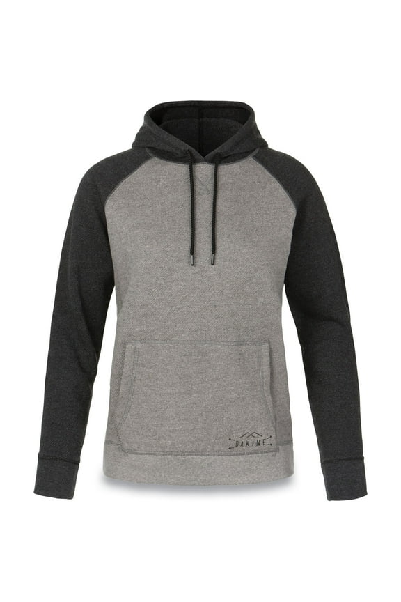Womens Helen Fleece Hoodie (Grey/Black, Small)