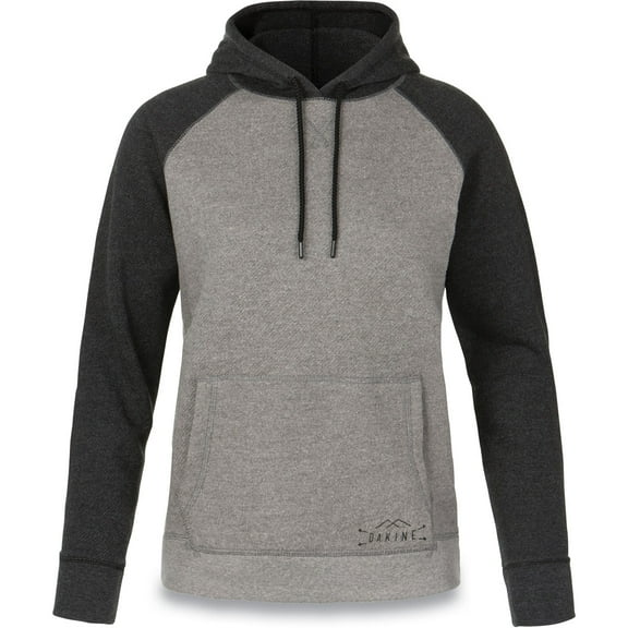 Dakine Womens Helen Fleece Hoodie (Grey/Black, Small)