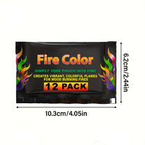 Dakings-Magical Flames Fire Color Changing Packets Fire Pit , Fire Color Packets for Camping Essentials, Campfire, Bonfire & Fireplaces, Campfire Accessories(12PCS）