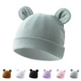 thumbnail image 1 of Dakiuu Baby Beenie Winter Hat with Bear Ear for Infant Toddler Boys Girls Spring Fall Soft Knited Sku1l Cap, 1 of 4