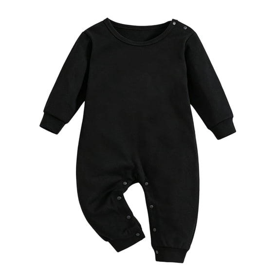 Dakiuu Baby Boys Girls Footless Long Sleeve Cotton Jumpsuit Bodysuit Romper 0 24M