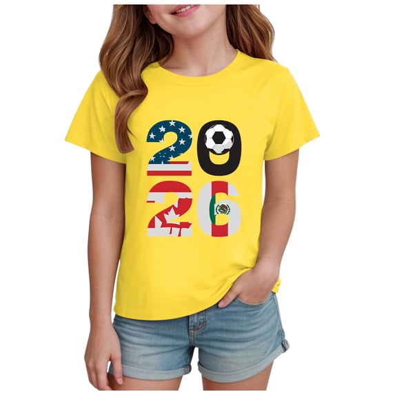 Dakiuu Boy Girl Soccer C 2026 Number Shirt Toddler Kids USA Football ...