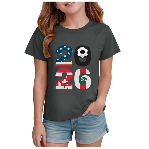 Dakiuu Boy Girl Soccer C 2026 Number Shirt Toddler Kids USA Football ...