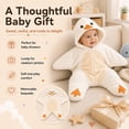 thumbnail image 1 of Dakiuu Cute Animal Star Shaped Baby Unisex Swaddle Sack Zipper Wearable Sleep Blanket for Newborn 0‑3 Months Birthday Holiday Party Photo Prop, 1 of 4
