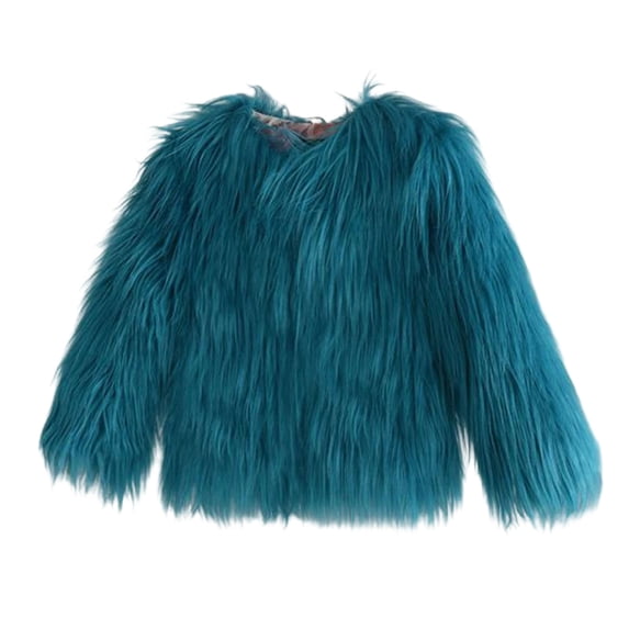 Dakiuu Girls Textured Jacket Cropped Open Front Long Sleeve