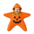 thumbnail image 1 of Dakiuu Halloween Star Shape Baby Swaddle Sack Zipper Wearable Sleep Blanket For Newborn Infant Baby Boys Girls Outfit 0‑3 Months One Size, 1 of 6