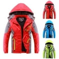 thumbnail image 1 of Dakiuu Kids' Ski Jacket Waterproof Winter Coat Boy's Girls's Snowboarding Jackets Warm Thick Windproof Outdoor Hooded Snow Snowboard Outerwear Clothing Blue 11-12 Years (170), 1 of 9