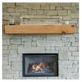 Dakota 72 Inch Pine Wood Floating Fireplace Mantel Shelf Golden Pecan