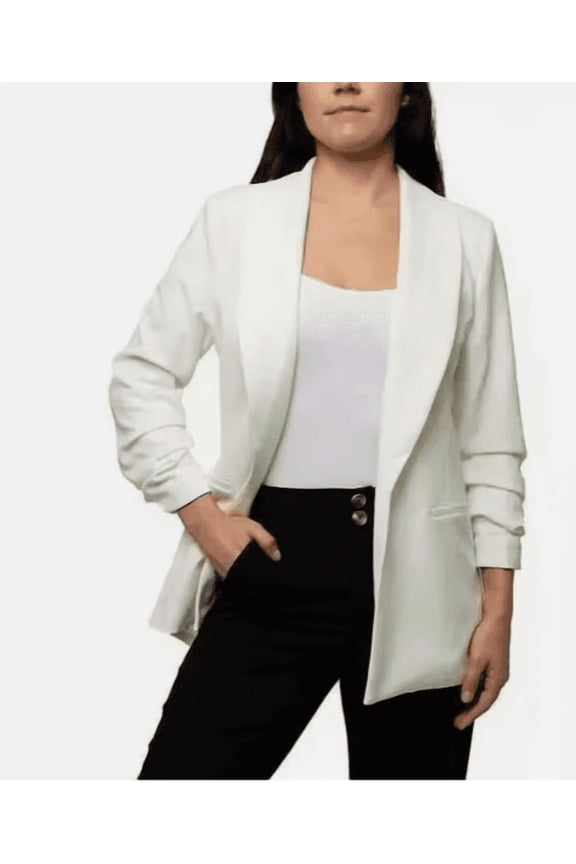 Ladies' Size Large (12-14) Crepe Blazer, Ivory