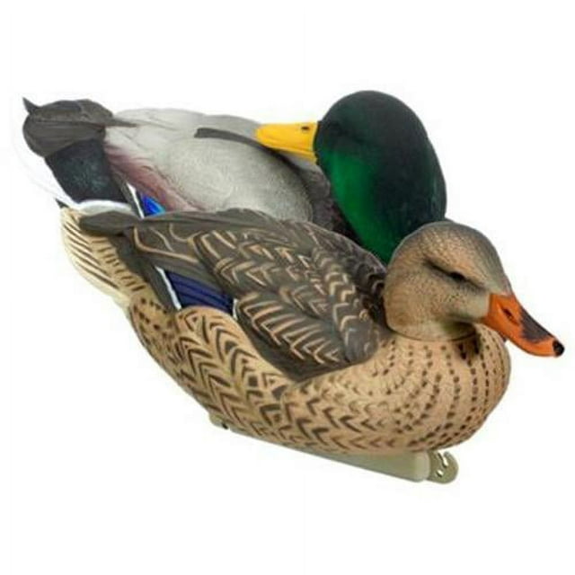 Dakota Decoys XTreme Mallard Decoys, Flocked Head Drakes, 12 Pack